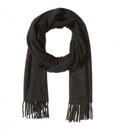 Ralph Lauren Dark Grey Heather Classic Cashmere Scarf