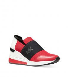 Michael Kors Bright Red Felix Bubble Sneakers