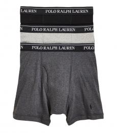 Ralph Lauren Dark Grey 3-Pack Classic Boxer Briefs