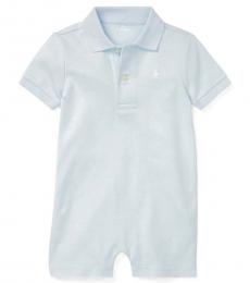 Ralph Lauren Baby Boys Beryl Blue Interlock Polo Shortall