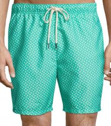 Tommy Bahama Aqua Naples Afish Solid Swim Trunks