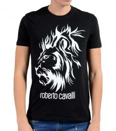 Black Embellished Lion T-Shirt
