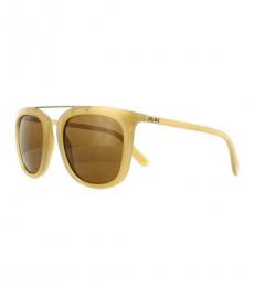 DKNY Yellow Square Sunglasses