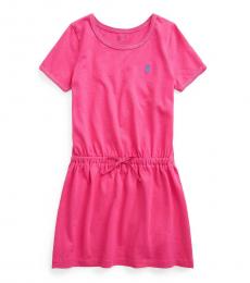 Ralph Lauren Little Girls Pink Jersey T-shirt Dress