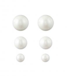 Pearl Stud Earrings Set
