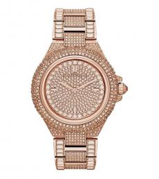 Michael Kors Rose Gold Camille Crystal Watch