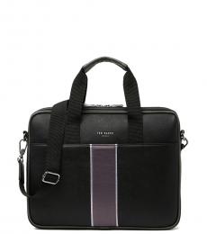 Ted Baker Black Document Large Briefcase Bag
