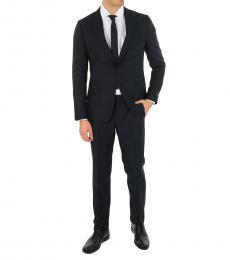 Ermenegildo Zegna Blue 2 Button Suit With Jetted Pocket