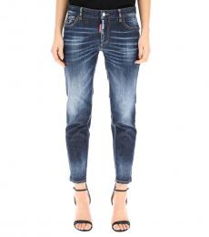 Dsquared2 Light Blue Cropped Jeans