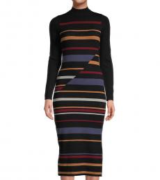 BCBGMaxazria Multicolor Colorblock Sweater Dress