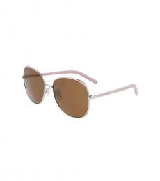 Cole Haan Brown Rose Butterfly Sunglasses