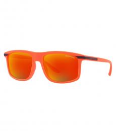 Armani Exchange Orange Mirrored Sunglasses