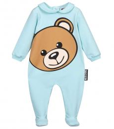 Moschino Baby Boys Sky Big Teddy Footed Jumpsuit
