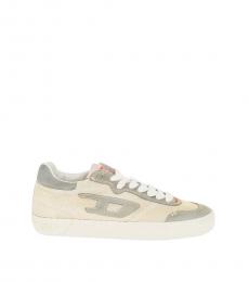Diesel Beige Low-Top Sneakers