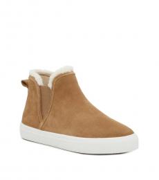 Lucky Brand Tan Slip On Boots