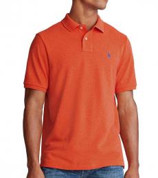 Ralph Lauren Orange Heather Soft Touch Interlock Polo