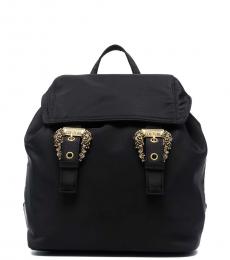 Versace Jeans Couture Black Solid Small Backpack