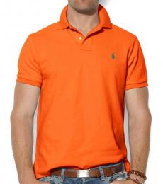Ralph Lauren Orange Heather Custom Fit Logo Polo