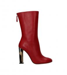 Alexander McQueen Red Duchesse Boots