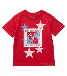 True Religion Little Boys Red Buddha Star T-Shirt