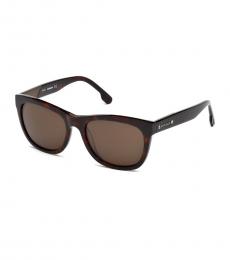 Dark Brown Square Sunglasses