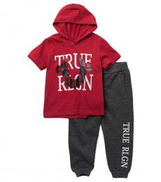 True Religion 2 Piece Hoodie/Joggers Set (Little Boys)