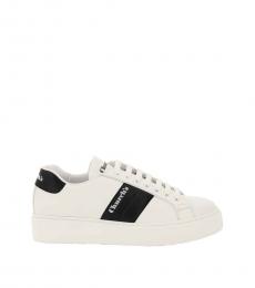 Church's White Black Leather Sneakers