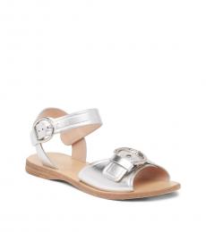 Silver Horizon Flat Sandals