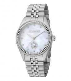 Roberto Cavalli Silver Classic Dial Watch