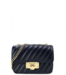 Michael Kors Black/Gold Peyton Mini Shoulder Bag