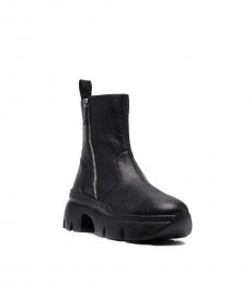 Black Zip Insert Ankle Boots
