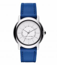 Blue Courtney White Dial Watch