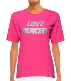 Chiara Ferragni Pink Crewneck T-Shirt