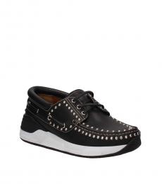 Givenchy Black Leather Studded Sneakers