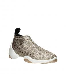 Giuseppe Zanotti Gold Light Jump Glitter Sneakers