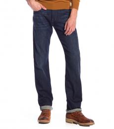 7 For All Mankind Dark Blue Standard Straight Jeans