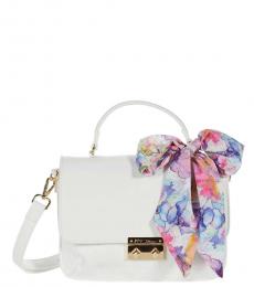 Betsey Johnson White Staci Color-Block Medium Crossbody