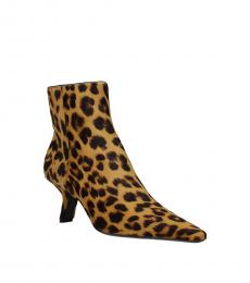 Prada Leopard Print Ankle Booties
