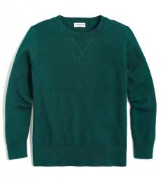 J.Crew Boys Academic Green Crewneck Sweater