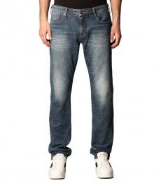 Emporio Armani Navy Blue Stretch Classic Jeans