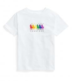 Ralph Lauren Boys White Pride Jersey T-Shirt