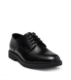 Calvin Klein Black Wells Plain Toe Lace Ups