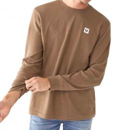 True Religion Brown Long Sleeve Thermal Shirt