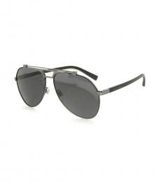 Metallic Grey Polarized Sunglasses