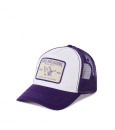 True Religion Purple Buddha Trucker Hat
