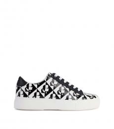 Karl Lagerfeld White Black Platform Sneakers