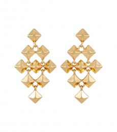 Vince Camuto Golden Geometric Chandelier Earrings