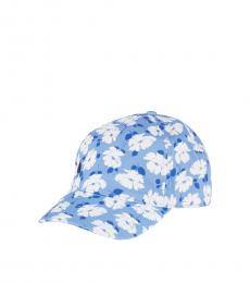 Kate Spade Light Blue Floral Baseball Cap