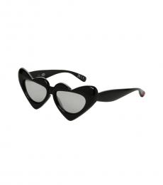 Betsey Johnson Black Sweetheart Sunglasses