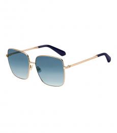 Kate Spade Golden Blue Square Sunglasses